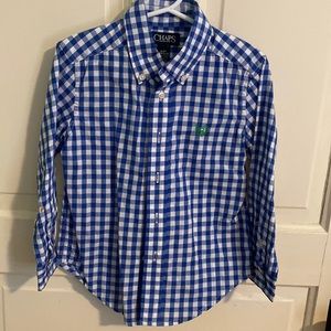 Blue / white check shirt